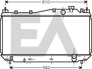 EACLIMA 31R26037 - Радиатор, охлаждане на двигателя vvparts.bg