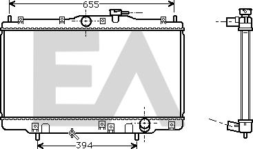 EACLIMA 31R26025 - Радиатор, охлаждане на двигателя vvparts.bg