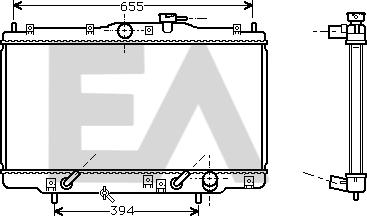 EACLIMA 31R26026 - Радиатор, охлаждане на двигателя vvparts.bg