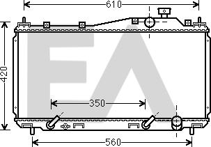 EACLIMA 31R26079 - Радиатор, охлаждане на двигателя vvparts.bg