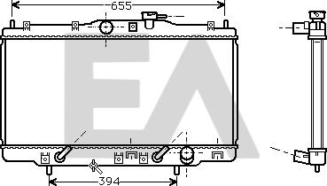 EACLIMA 31R26115 - Радиатор, охлаждане на двигателя vvparts.bg