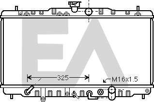 EACLIMA 31R26110 - Радиатор, охлаждане на двигателя vvparts.bg
