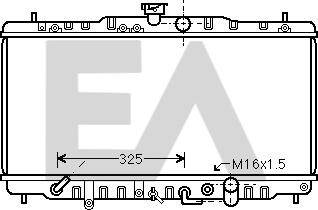 EACLIMA 31R26111 - Радиатор, охлаждане на двигателя vvparts.bg