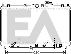 EACLIMA 31R26112 - Радиатор, охлаждане на двигателя vvparts.bg