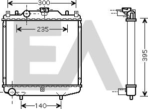 EACLIMA 31R20043 - Радиатор, охлаждане на двигателя vvparts.bg