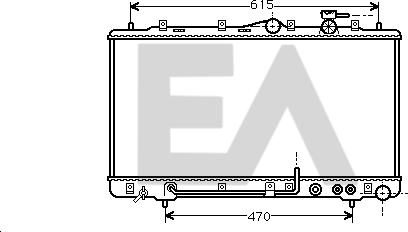 EACLIMA 31R28013 - Радиатор, охлаждане на двигателя vvparts.bg