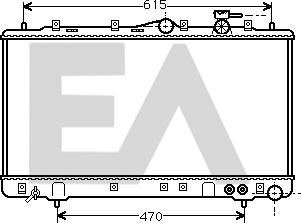 EACLIMA 31R28021 - Радиатор, охлаждане на двигателя vvparts.bg