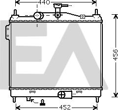 EACLIMA 31R28070 - Радиатор, охлаждане на двигателя vvparts.bg