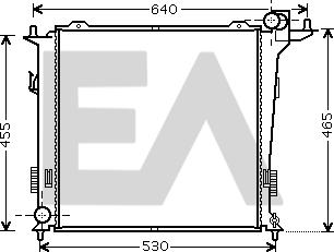 EACLIMA 31R28071 - Радиатор, охлаждане на двигателя vvparts.bg