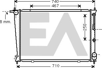 EACLIMA 31R28078 - Радиатор, охлаждане на двигателя vvparts.bg