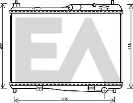 EACLIMA 31R22091 - Радиатор, охлаждане на двигателя vvparts.bg