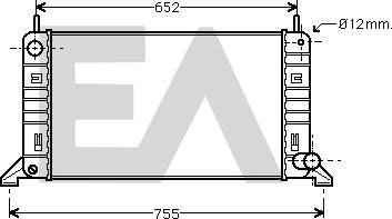 EACLIMA 31R22048 - Радиатор, охлаждане на двигателя vvparts.bg