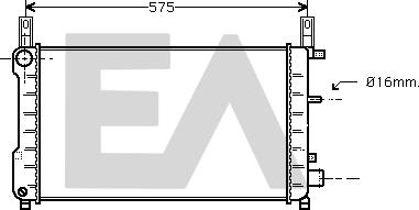 EACLIMA 31R22054 - Радиатор, охлаждане на двигателя vvparts.bg