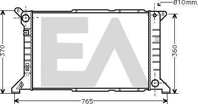 EACLIMA 31R22058 - Радиатор, охлаждане на двигателя vvparts.bg