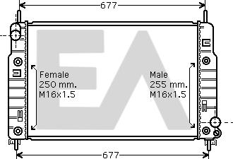 EACLIMA 31R22064 - Радиатор, охлаждане на двигателя vvparts.bg