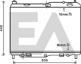 EACLIMA 31R22004 - Радиатор, охлаждане на двигателя vvparts.bg