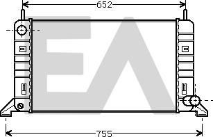 EACLIMA 31R22030 - Радиатор, охлаждане на двигателя vvparts.bg