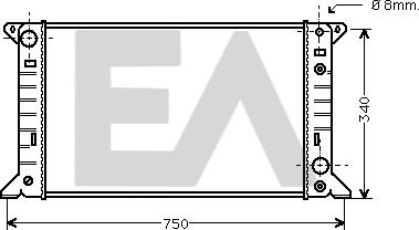 EACLIMA 31R22031 - Радиатор, охлаждане на двигателя vvparts.bg