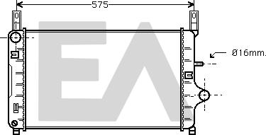 EACLIMA 31R22038 - Радиатор, охлаждане на двигателя vvparts.bg