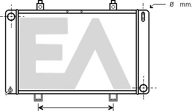 EACLIMA 31R22020 - Радиатор, охлаждане на двигателя vvparts.bg