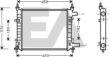 EACLIMA 31R22071 - Радиатор, охлаждане на двигателя vvparts.bg