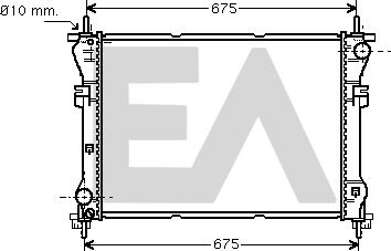 EACLIMA 31R22077 - Радиатор, охлаждане на двигателя vvparts.bg