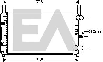 EACLIMA 31R22109 - Радиатор, охлаждане на двигателя vvparts.bg