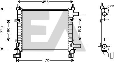 EACLIMA 31R22115 - Радиатор, охлаждане на двигателя vvparts.bg