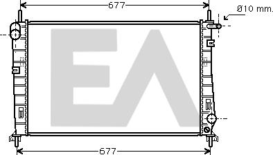 EACLIMA 31R22116 - Радиатор, охлаждане на двигателя vvparts.bg
