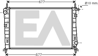 EACLIMA 31R22111 - Радиатор, охлаждане на двигателя vvparts.bg