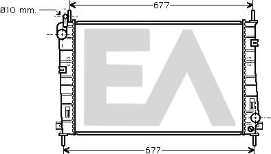 EACLIMA 31R22120 - Радиатор, охлаждане на двигателя vvparts.bg