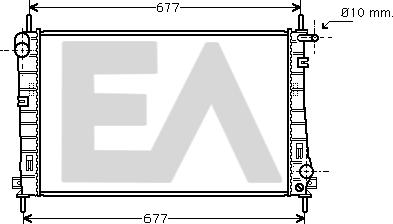 EACLIMA 31R22121 - Радиатор, охлаждане на двигателя vvparts.bg