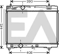 EACLIMA 31R71005 - Радиатор, охлаждане на двигателя vvparts.bg