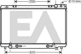 EACLIMA 31R71075 - Радиатор, охлаждане на двигателя vvparts.bg