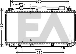 EACLIMA 31R71151 - Радиатор, охлаждане на двигателя vvparts.bg