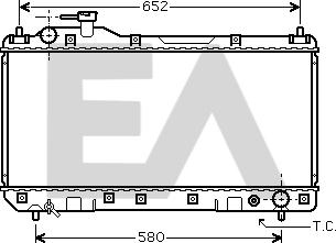 EACLIMA 31R71143 - Радиатор, охлаждане на двигателя vvparts.bg