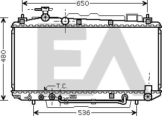 EACLIMA 31R71147 - Радиатор, охлаждане на двигателя vvparts.bg