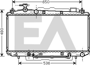 EACLIMA 31R71152 - Радиатор, охлаждане на двигателя vvparts.bg