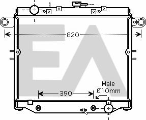 EACLIMA 31R71169 - Радиатор, охлаждане на двигателя vvparts.bg