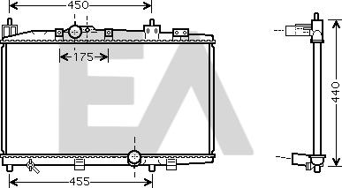 EACLIMA 31R71163 - Радиатор, охлаждане на двигателя vvparts.bg