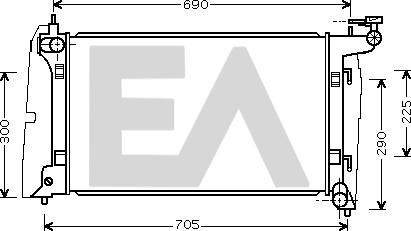 EACLIMA 31R71167 - Радиатор, охлаждане на двигателя vvparts.bg