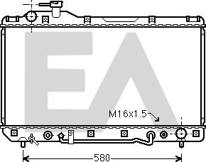 EACLIMA 31R71105 - Радиатор, охлаждане на двигателя vvparts.bg