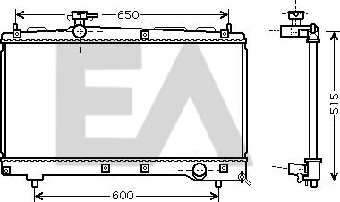 EACLIMA 31R71171 - Радиатор, охлаждане на двигателя vvparts.bg
