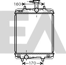 EACLIMA 31R71305 - Радиатор, охлаждане на двигателя vvparts.bg