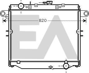 EACLIMA 31R71308 - Радиатор, охлаждане на двигателя vvparts.bg