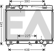 EACLIMA 31R71253 - Радиатор, охлаждане на двигателя vvparts.bg