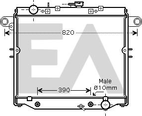 EACLIMA 31R71202 - Радиатор, охлаждане на двигателя vvparts.bg