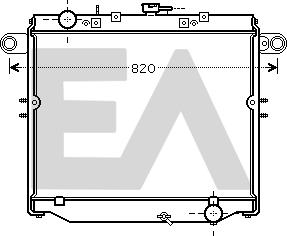 EACLIMA 31R71236 - Радиатор, охлаждане на двигателя vvparts.bg