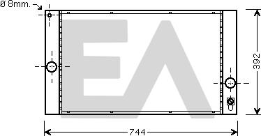 EACLIMA 31R78046 - Радиатор, охлаждане на двигателя vvparts.bg