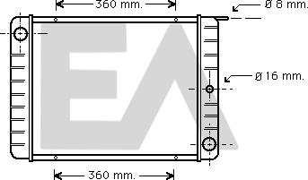 EACLIMA 31R78001 - Радиатор, охлаждане на двигателя vvparts.bg
